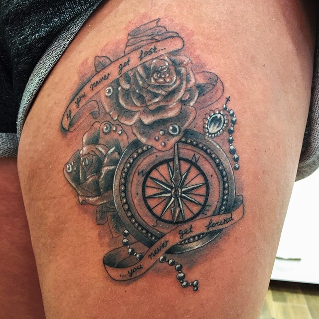 Tattoo by @ozzyblacklinetattoo — black_and_grey, realism