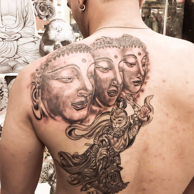 Tattoo by @kabirray11 — black_and_grey, realism