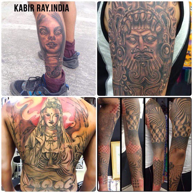 Tattoo by @kabirray11 — realism, dotwork