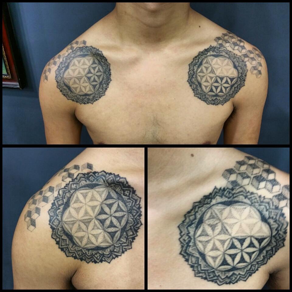 Tattoo by @kabirray11 — geometric