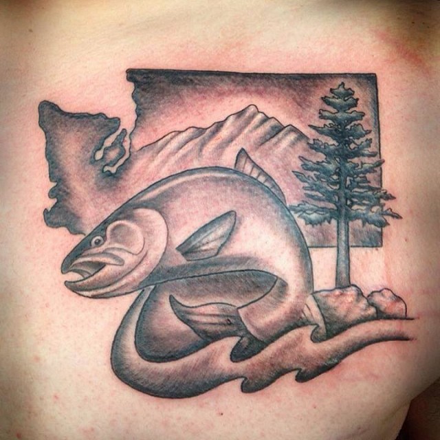 Tattoo by @jaredtattoo — black_and_grey