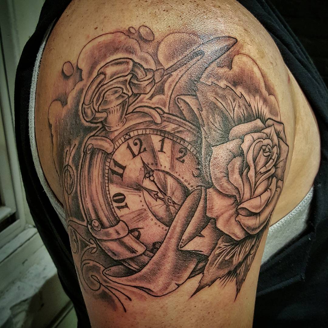 Tattoo by @estattoos — black_and_grey, realism