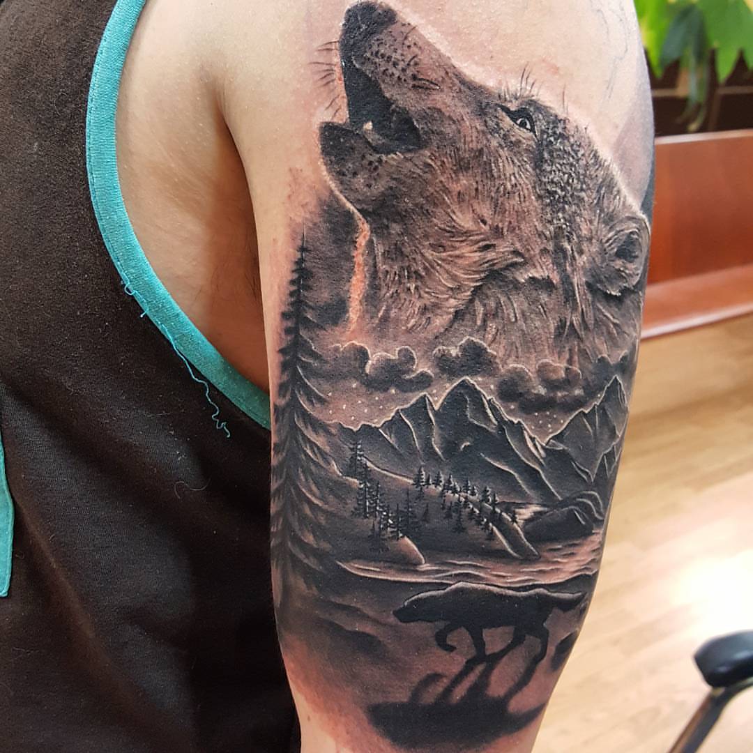 Tattoo by @lougottitattoo — realism, black_and_grey