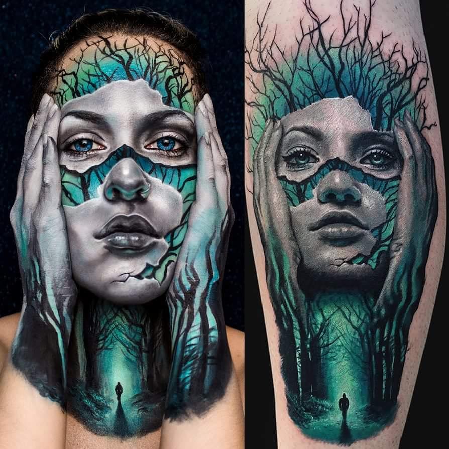Tattoo by @pompberry — realism, dark_realism