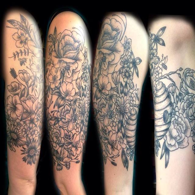 Tattoo by @jaredtattoo — black_and_grey