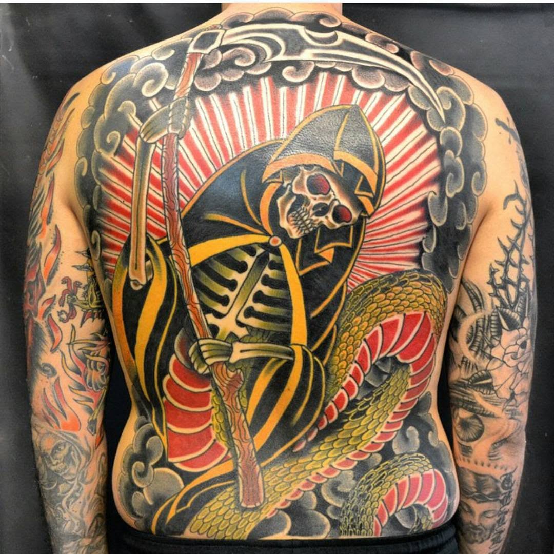 Tattoo by @ericwardtattoos — japanese_irezumi, blackwork