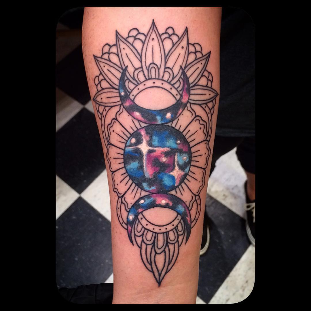 Tattoo by @frankphoenix — geometric, dotwork