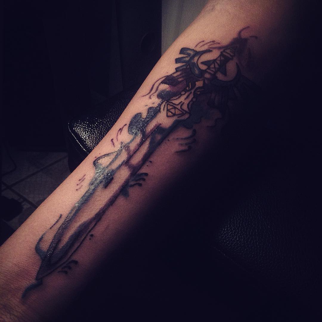 Tattoo by @mannyramirezart — black_and_grey