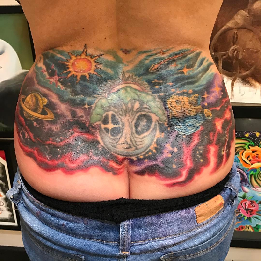 Tattoo by @jsharpe_utn — dotwork, surrealism