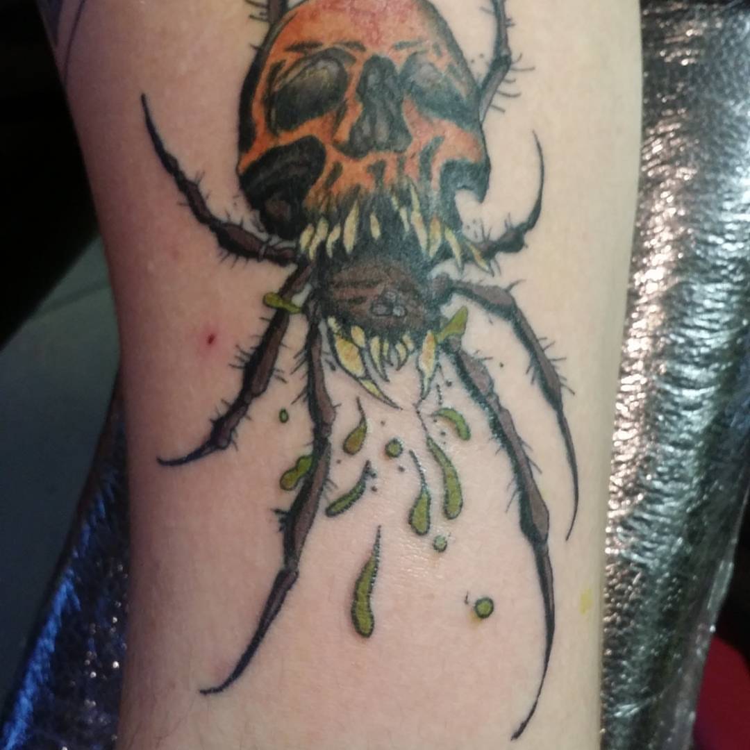 Tattoo by @a_a_ron_tattoos — american_traditional, dark_realism
