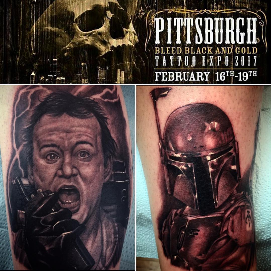Michael Myers realism tattoo on the forearm by Jared Ammons
