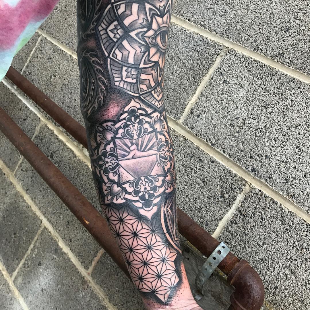 Tattoo by @jaredtattoo — geometric, ornamental