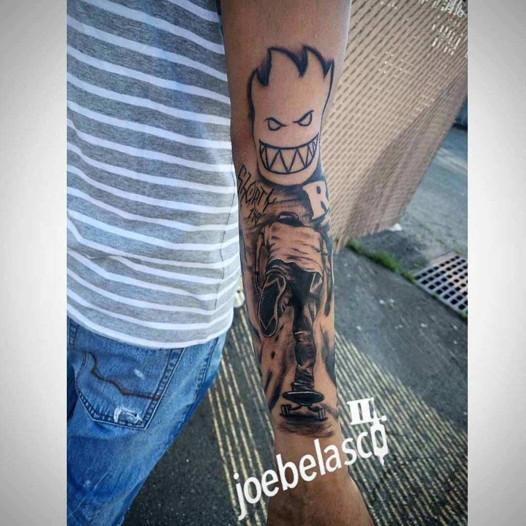 Tattoo by @joebelasco — black_and_grey