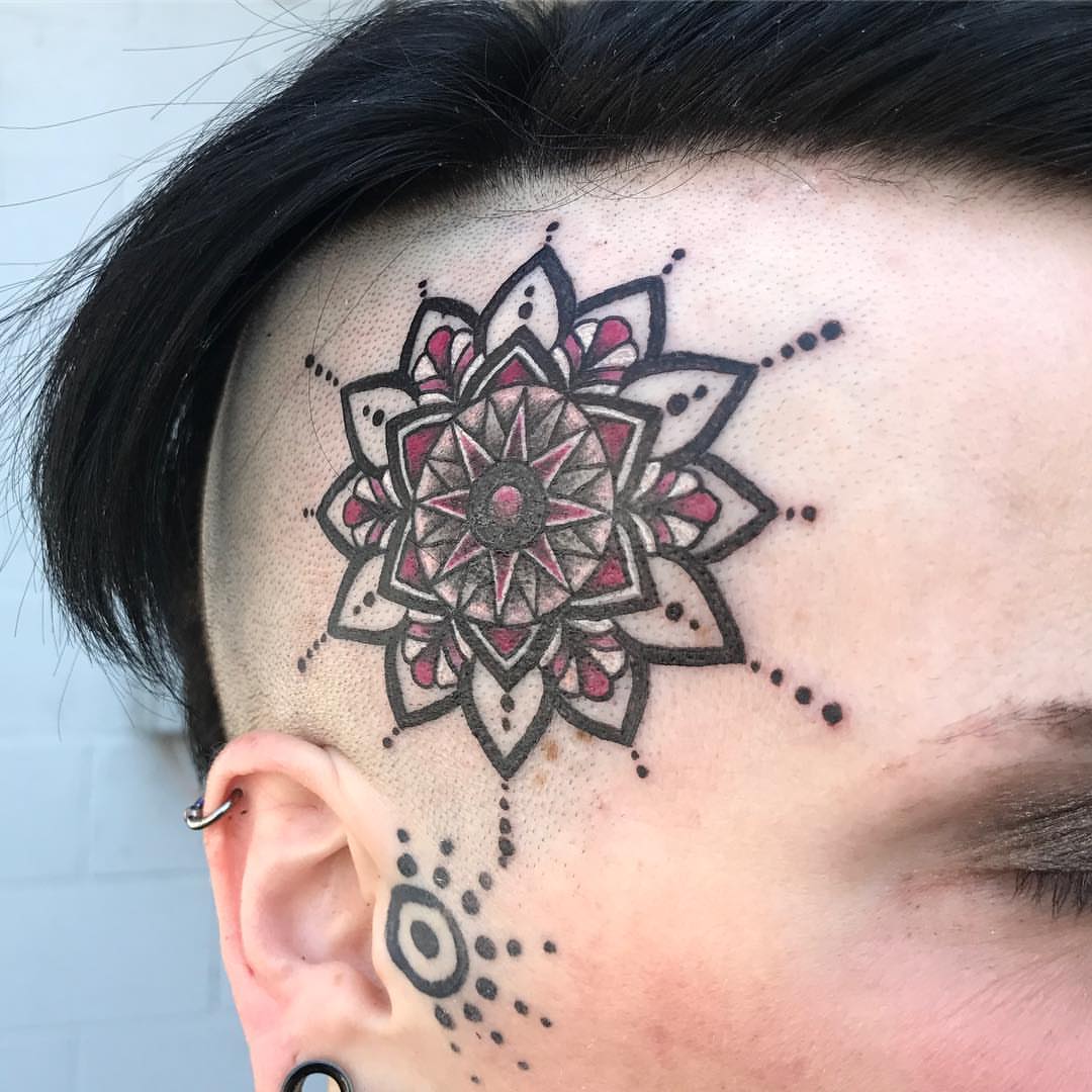 Tattoo by @jaredtattoo — dotwork, geometric
