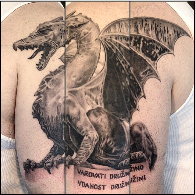 Tattoo by @imperialtattoo — black_and_grey, realism