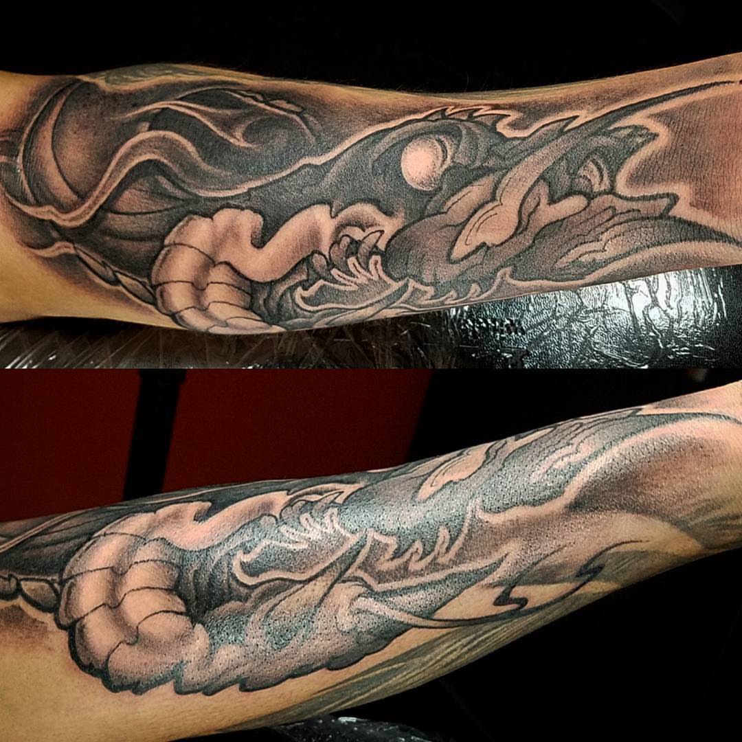 Tattoo by @estattoos — black_and_grey