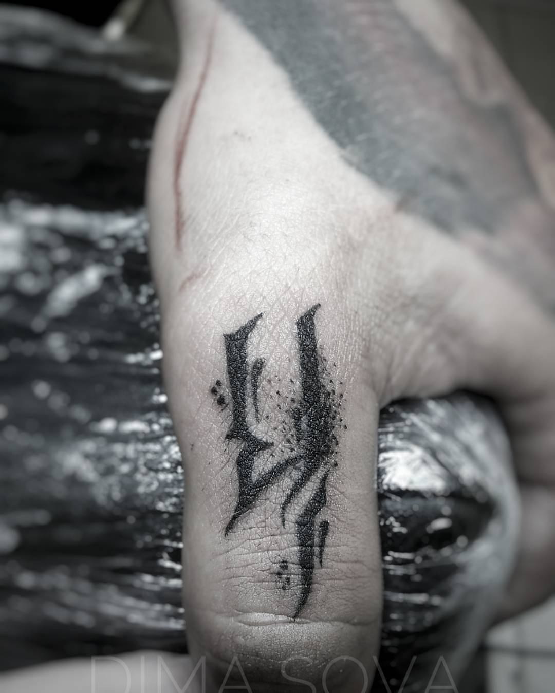 Spider tribal tattoo on the hand by โ๏ธ Dima Sova โ๏ธ Tattoo ๐บ๐ธ Arlington VA
