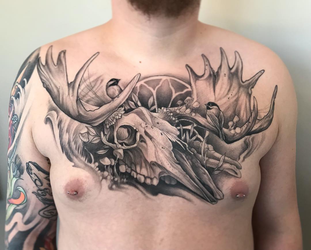 Tattoo by @missautumndancer — black_and_grey, realism