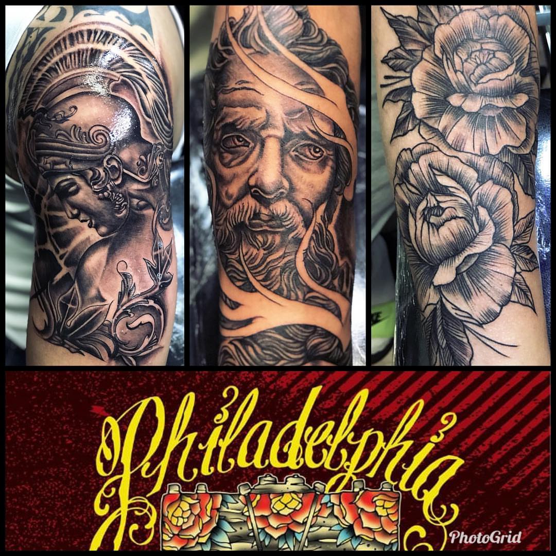 Tattoo by @oscartattoo — black_and_grey, realism
