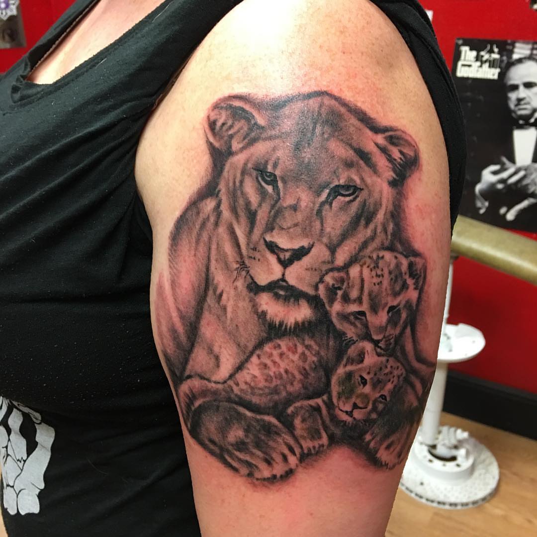Tattoo by @ostattoo — realism, black_and_grey