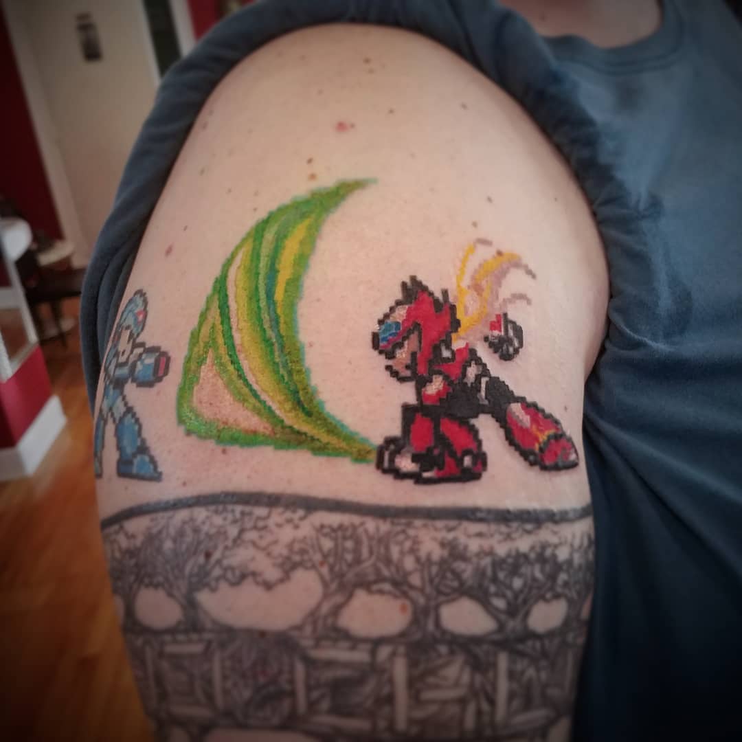 Tattoo by @mikedellerba — dotwork