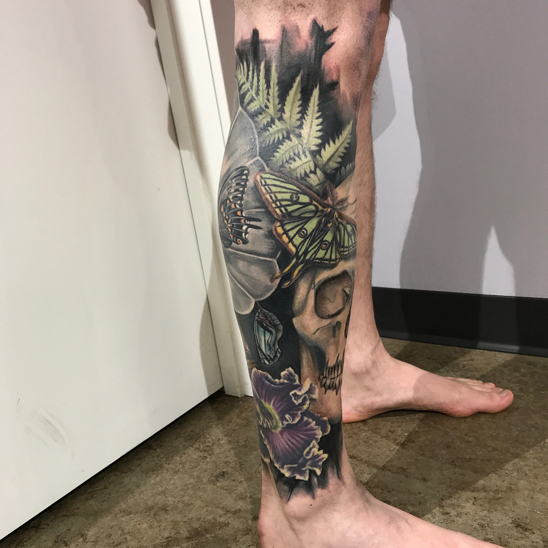 Tattoo by @jacoba.kaufman — realism, dotwork