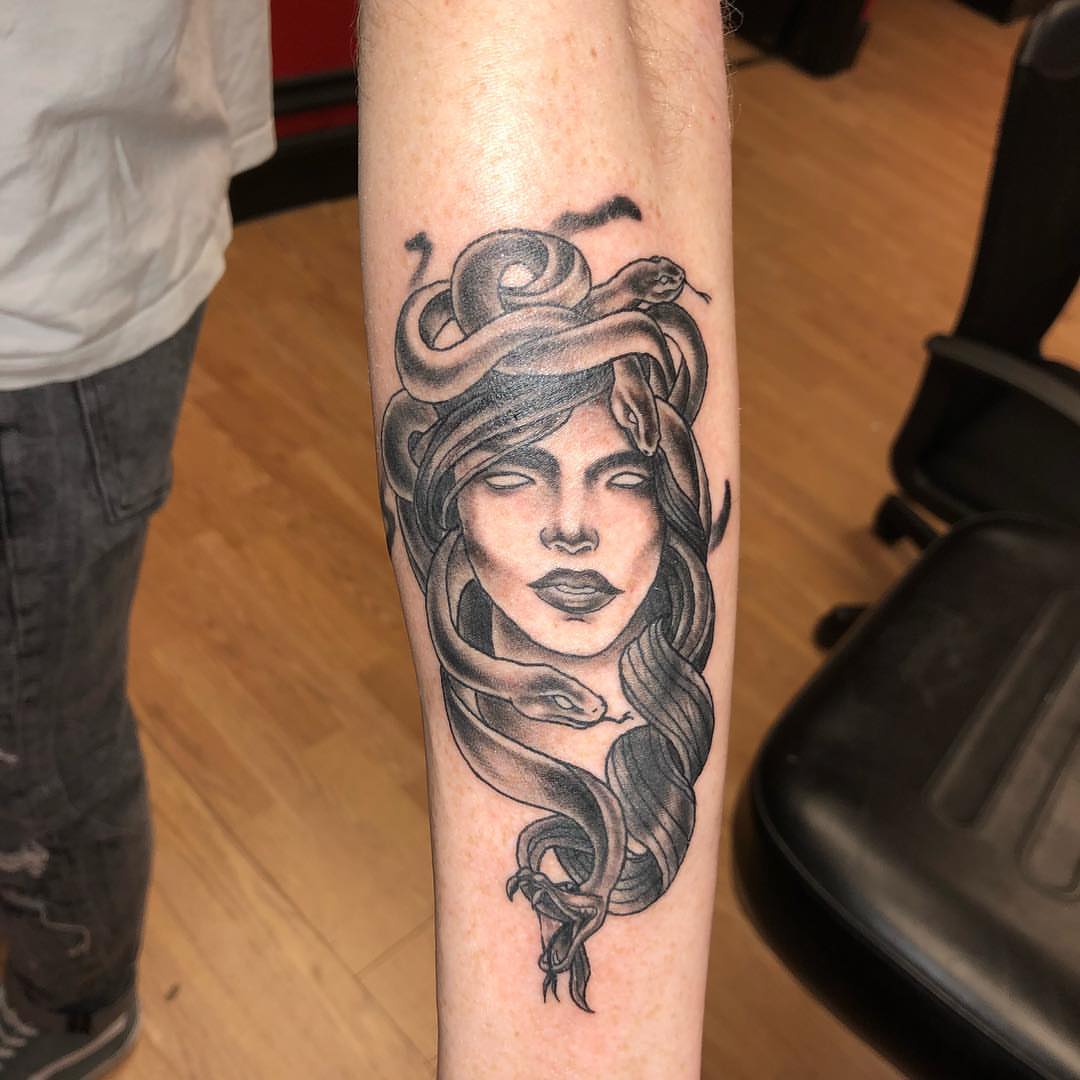 Tattoo by @ostattoo — black_and_grey, realism