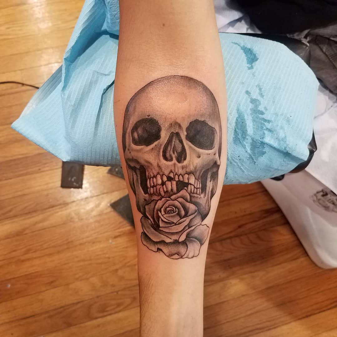 Tattoo by @mikedellerba — realism, black_and_grey