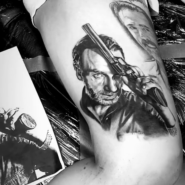 Tattoo by @nestormurrayart — realism, black_and_grey