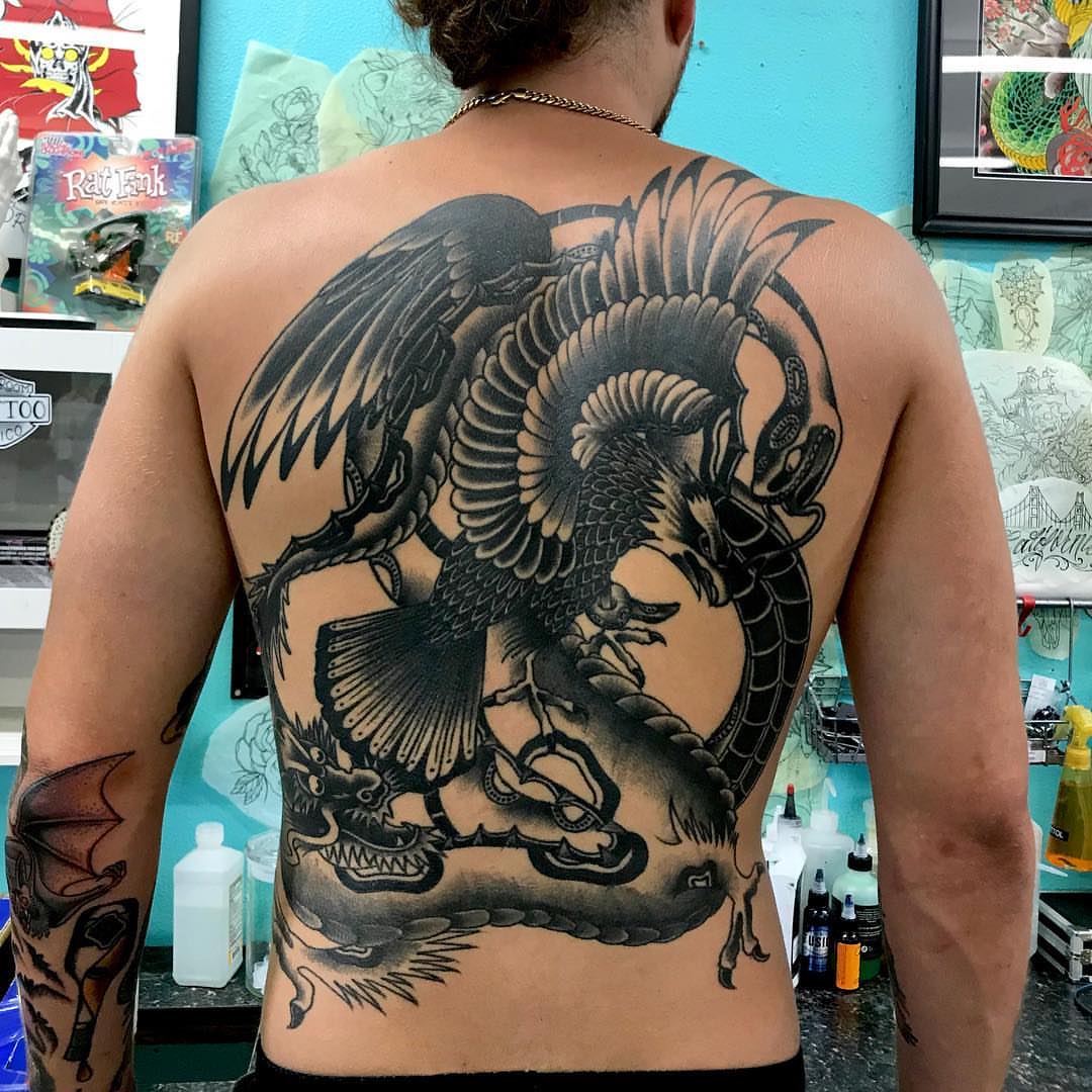 Tattoo by @phillipleslie666 — american_traditional, black_and_grey