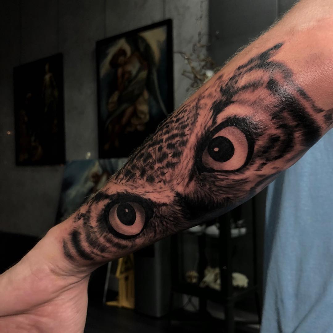 Eye realism tattoo on the forearm by ✧ Maria ✧