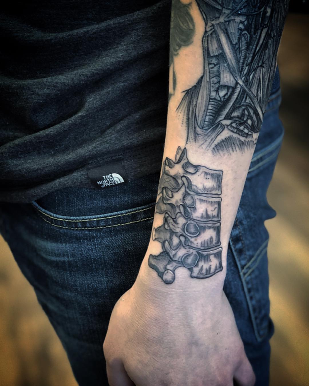 Spine realism tattoo on the forearm by Kody Miller Tattoos 📍Kansas City MO Tattoo, Kansas City, Missouri
