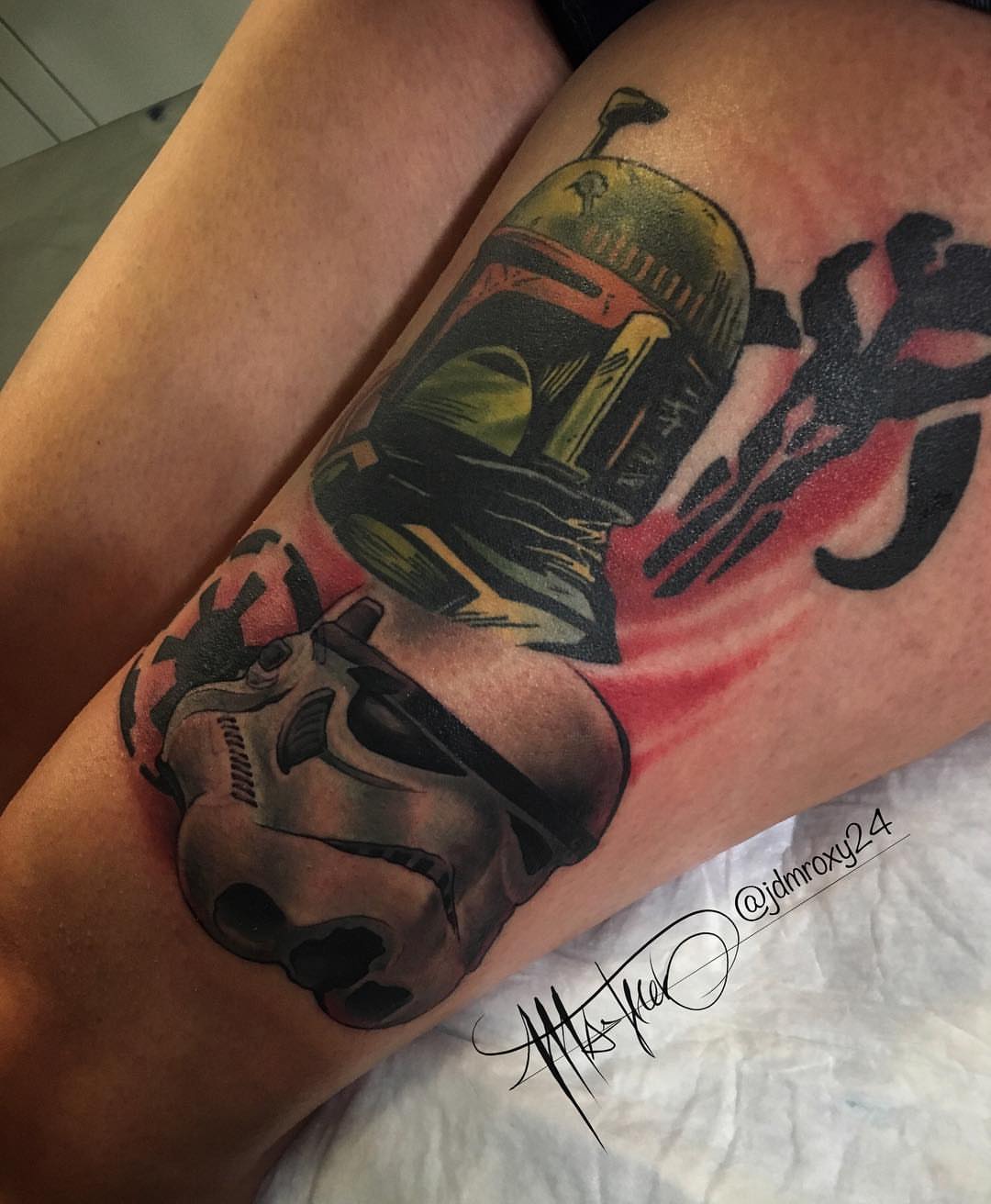 Tattoo by @jdmroxy_24 — realism, anime
