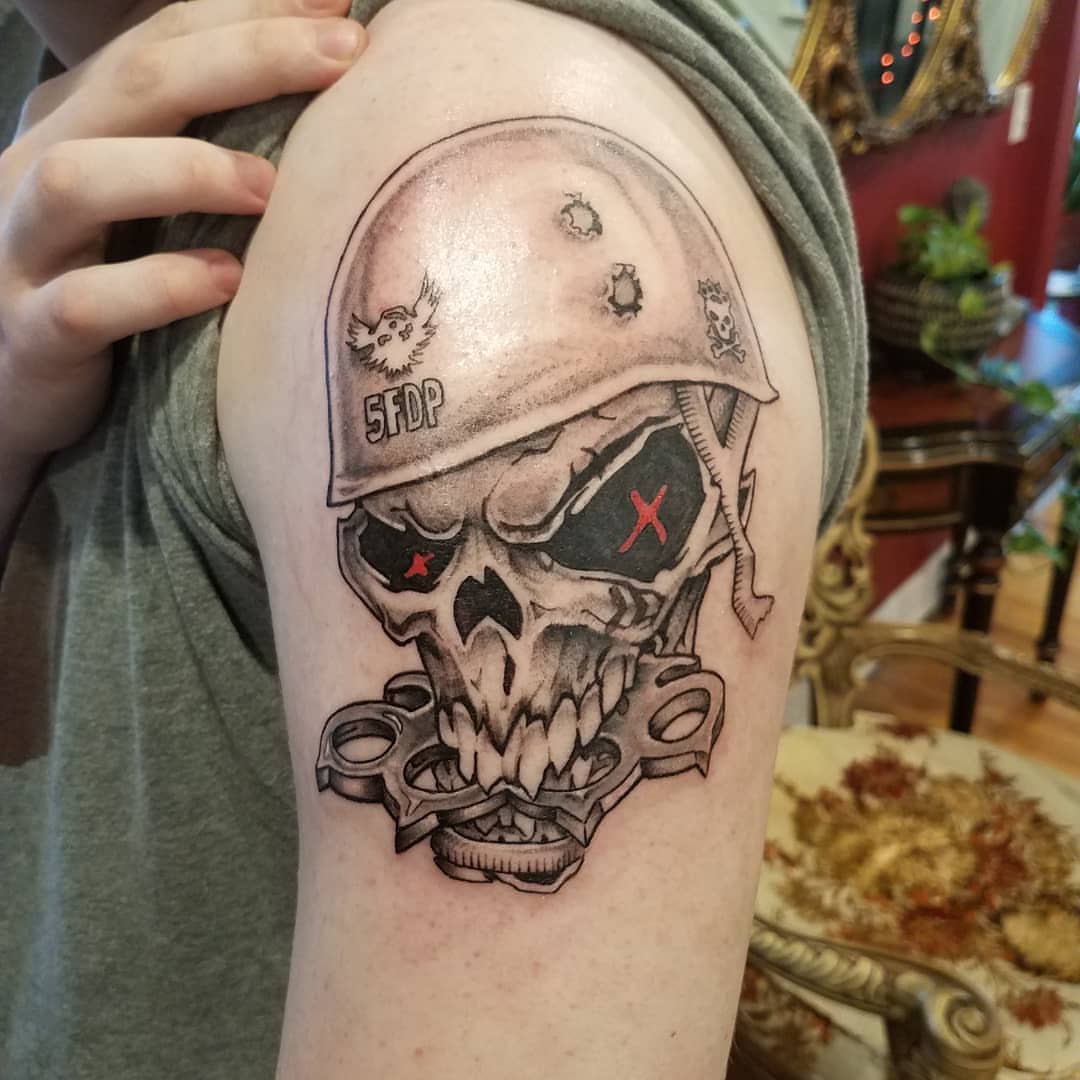 Tattoo by @mikedellerba — black_and_grey, realism