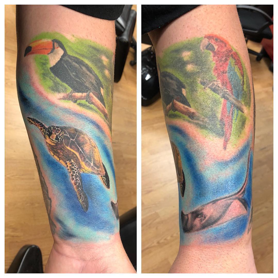 Tattoo by @ostattoo — realism, watercolor