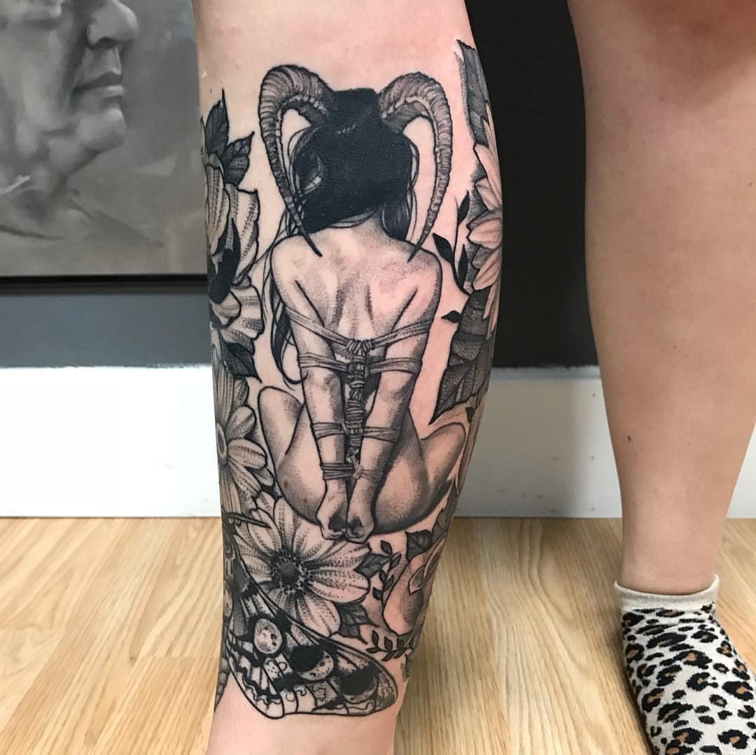 Tattoo by @nestormurrayart — black_and_grey, realism