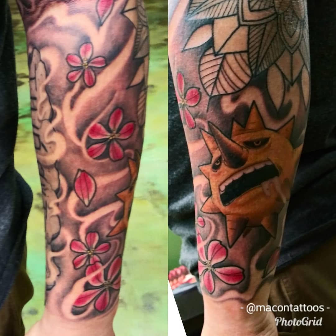 Tattoo by @dorroughtattooer — new_school, black_and_grey
