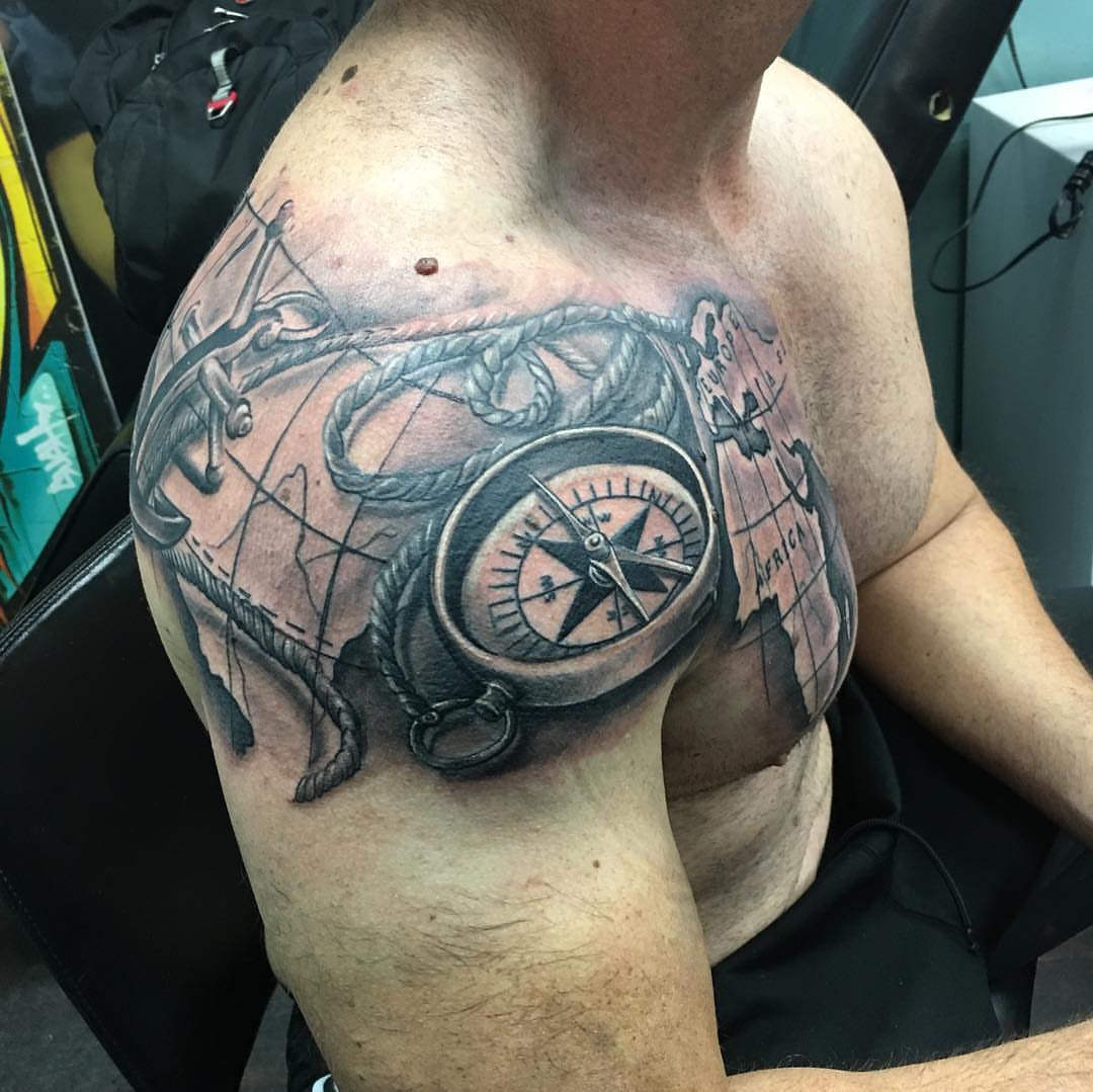 Tattoo by @210miketheinkman — realism, black_and_grey