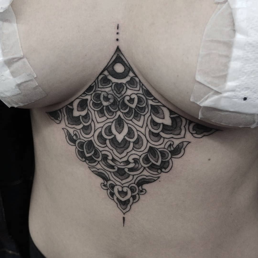 Tattoo by @blackbird_okinawa — geometric