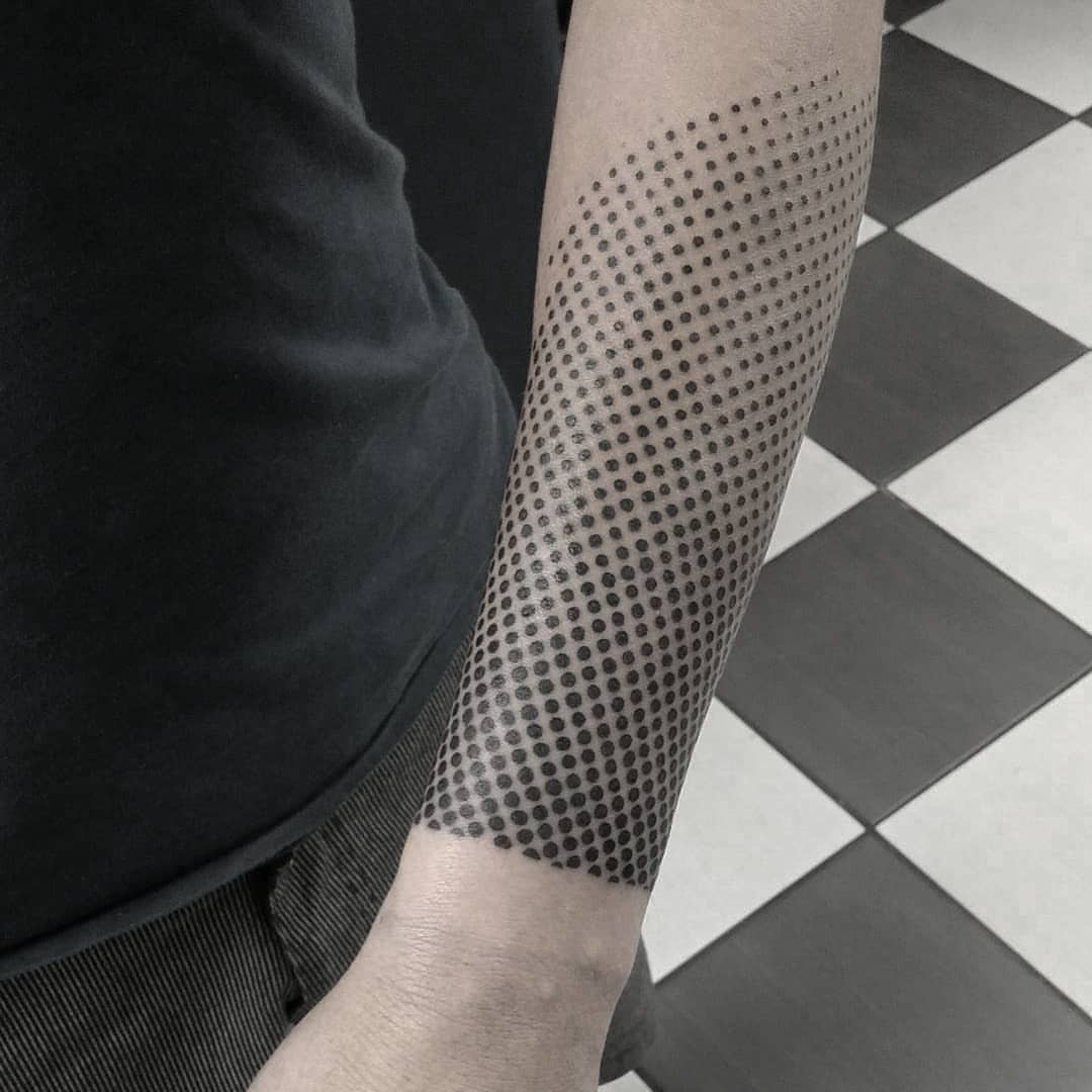 Tattoo by @blackbird_okinawa — dotwork