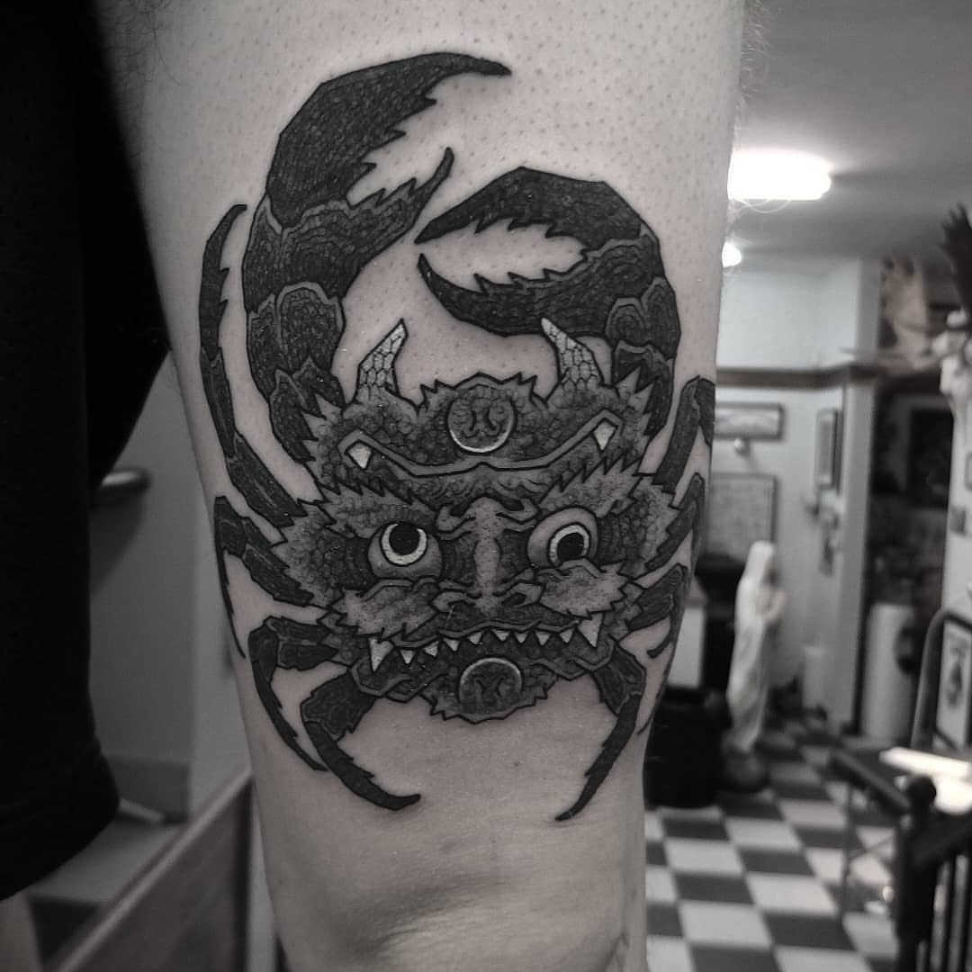 Tattoo by @blackbird_okinawa — dotwork, black_and_grey