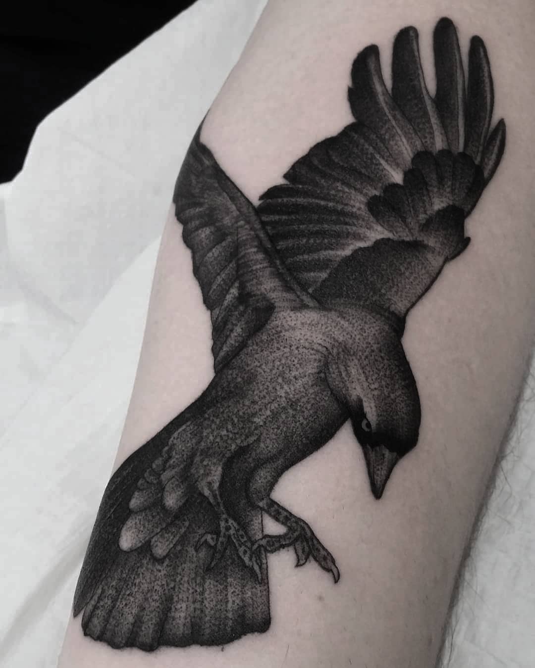 Tattoo by @blackbird_okinawa — dotwork, realism