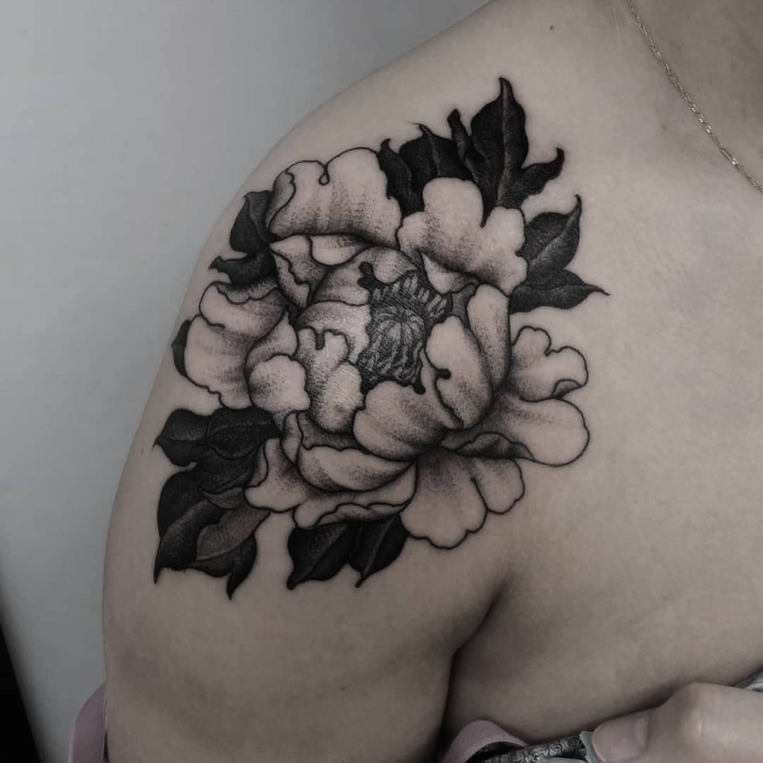 Tattoo by @blackbird_okinawa — dotwork