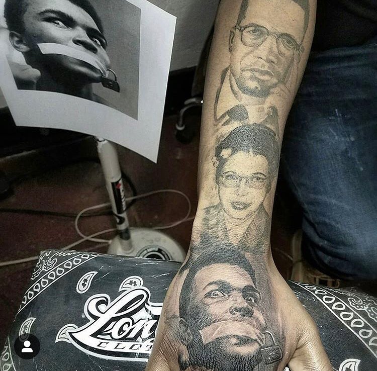 Portrait black and grey tattoo on the forearm by Felix 🔸 Chesto (Tattooers)