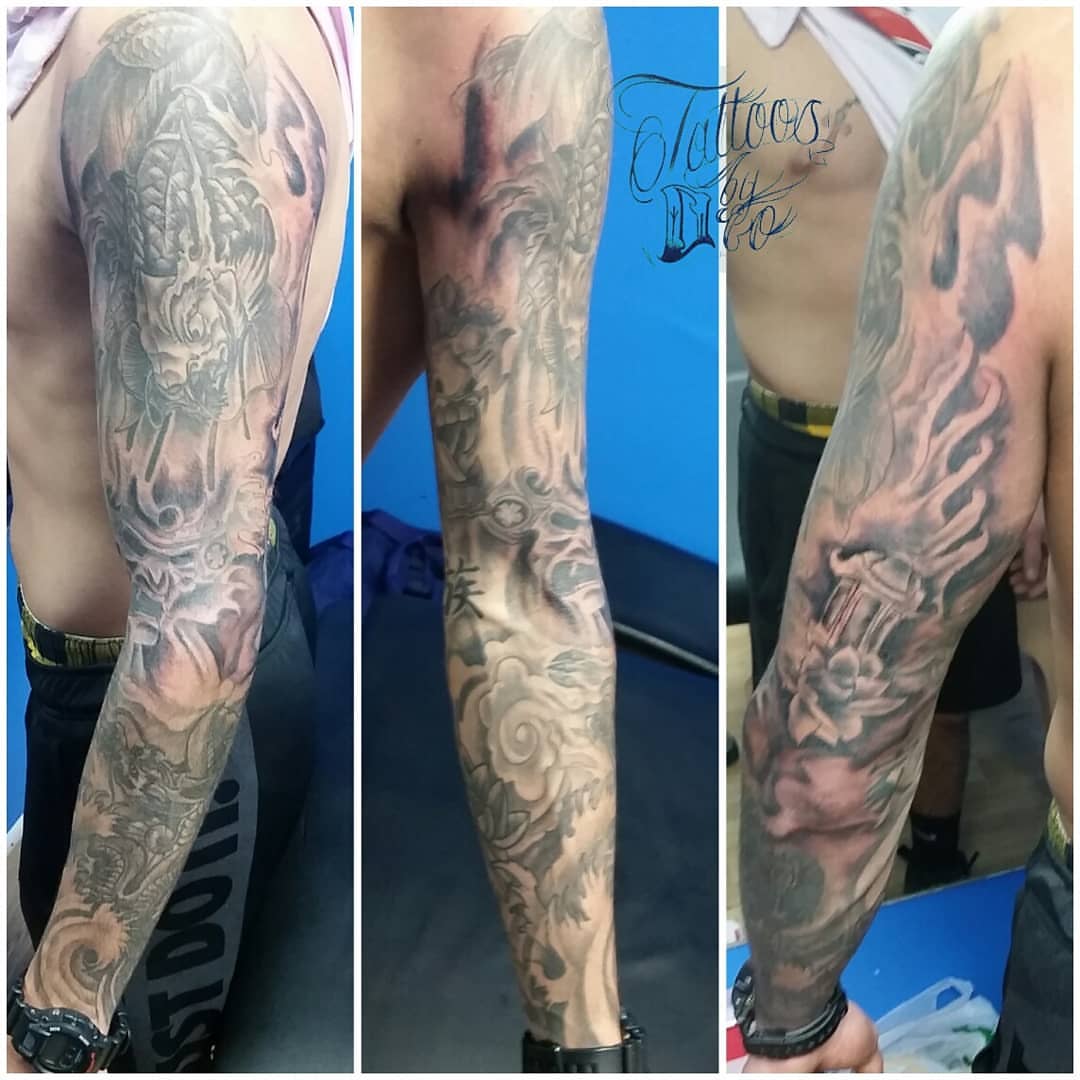 Tattoo by @pedrof.morales — black_and_grey, realism