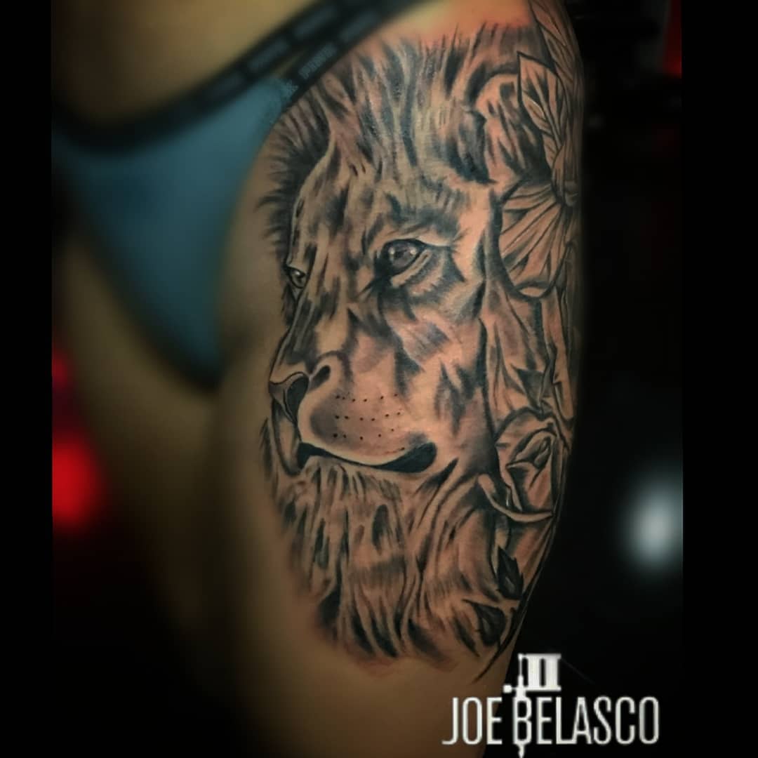 Tattoo by @joebelasco — realism, dotwork