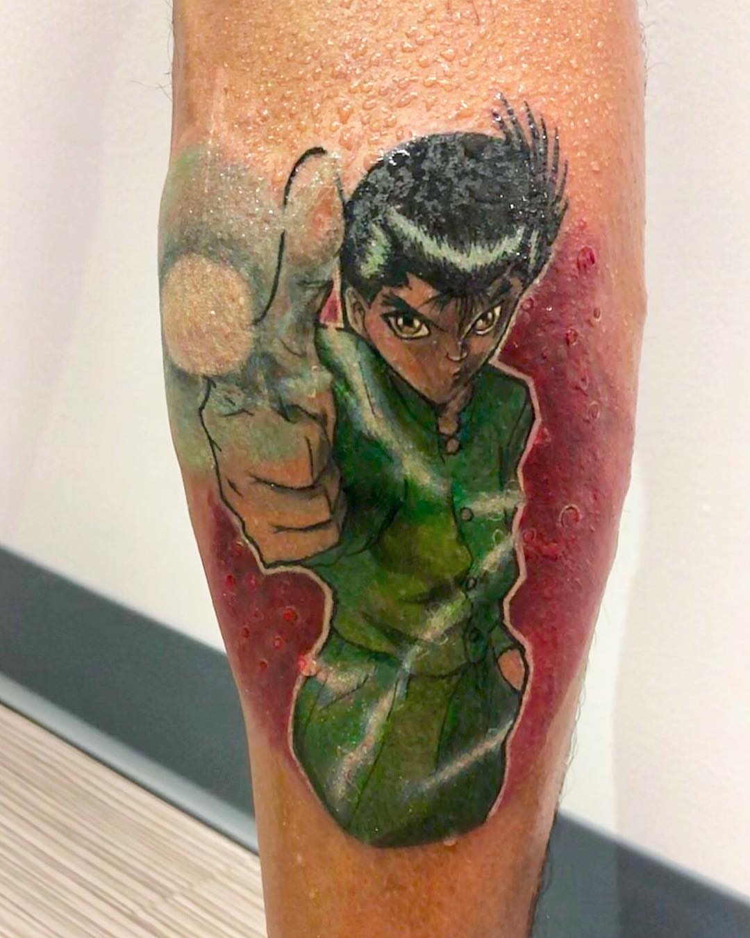 Anime character anime tattoo on the forearm by The Tattoo Saint- DMV Tattoo Artist, Hyattsville, Maryland