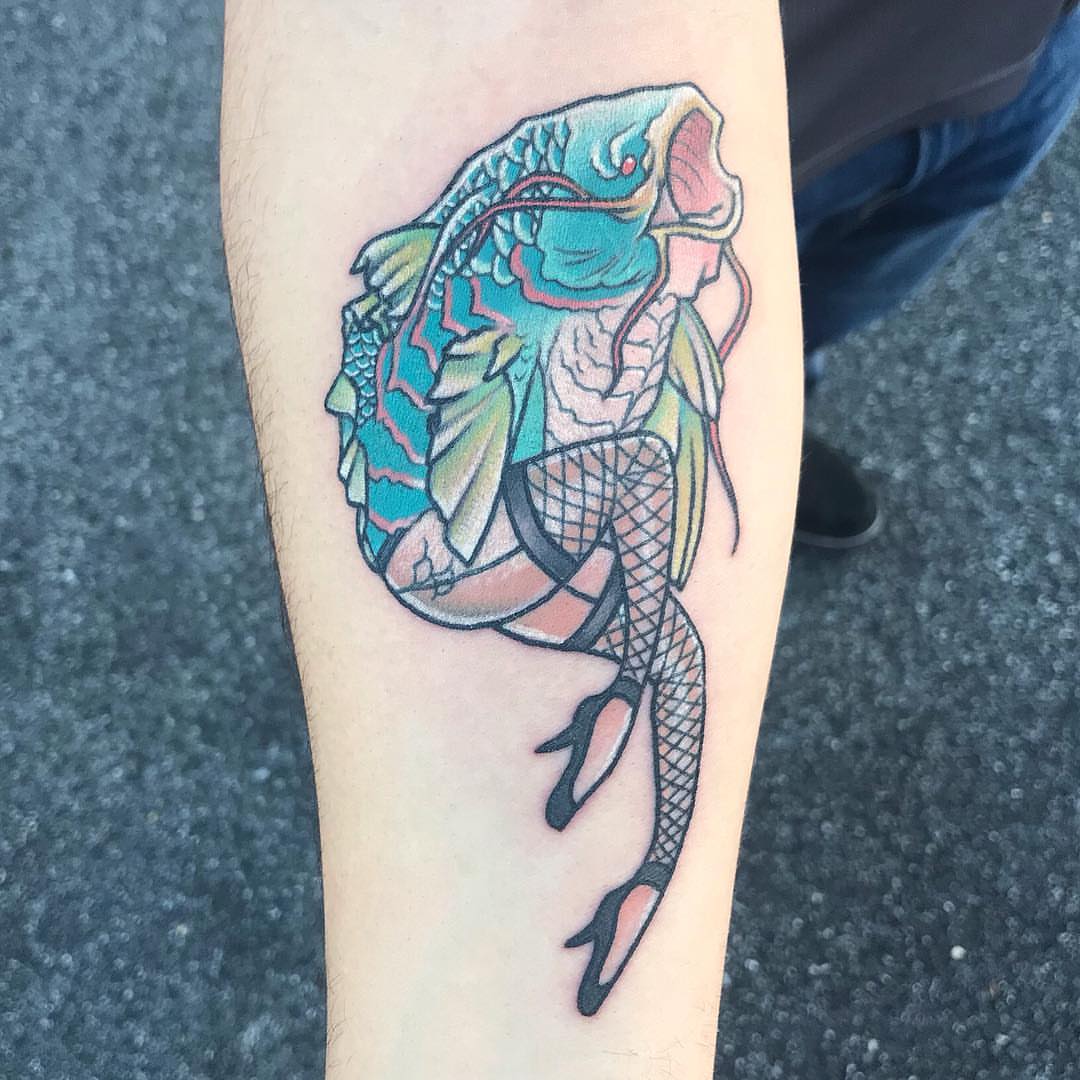 Tattoo by @emlectric_ — new_school, geometric