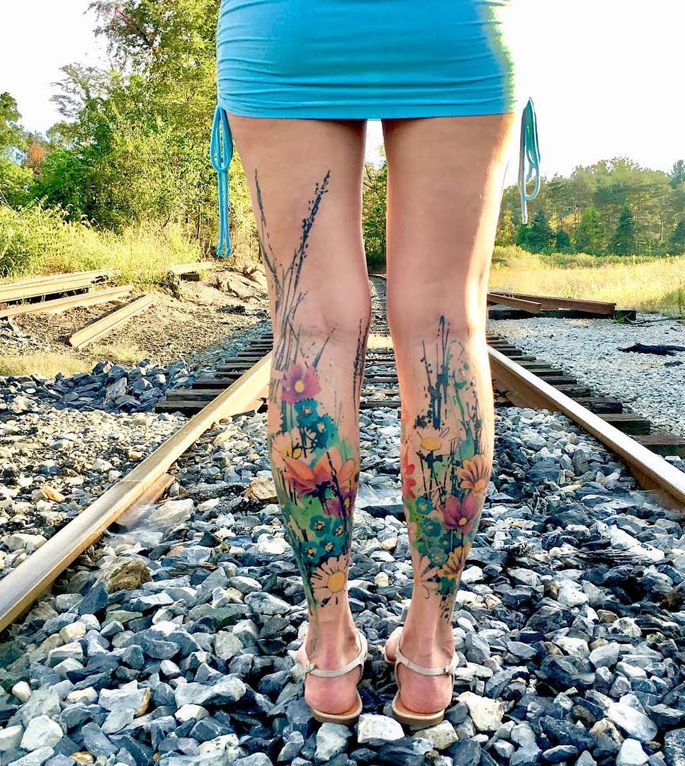 Tattoo by @mrcoffeybean — watercolor