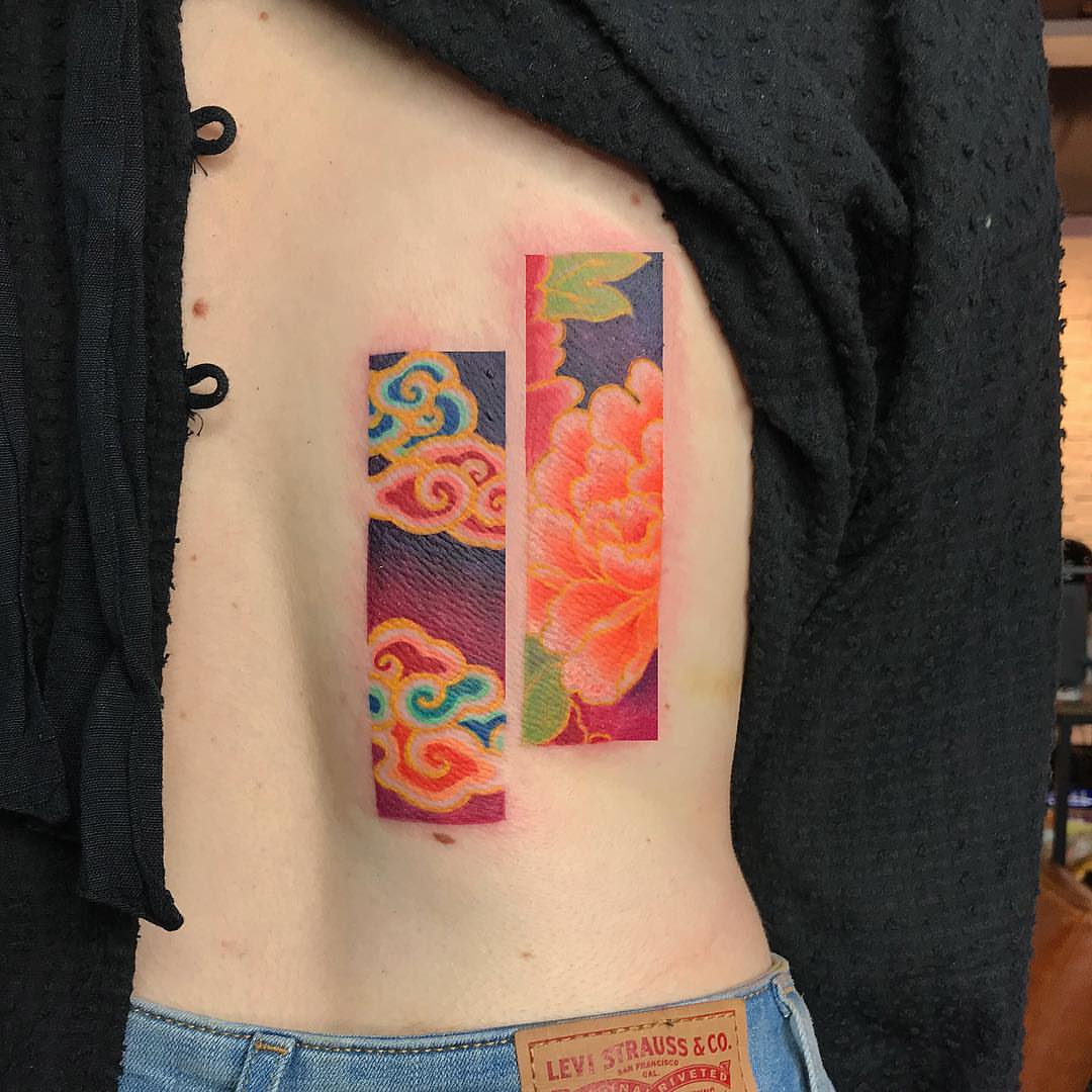 Tattoo by @jenna_tattoo — dotwork, japanese_irezumi